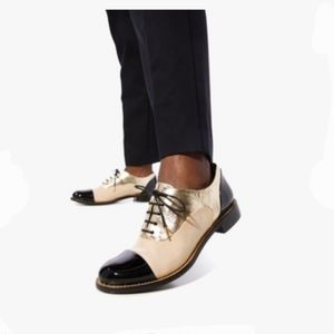 The Office of Angela Scott Leather Oxfords